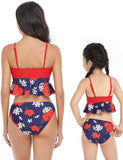 Floral Ruffled Family Matching Swim Suit - Mini Taylor