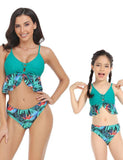 Floral Ruffled Family Matching Swim Suit - Mini Taylor