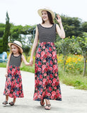Floral Striped Family Matching Dress - Mini Taylor