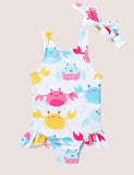 Flounced One-Piece Swimsuit - Mini Taylor