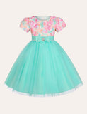 Flower Bow Party Dress - Mini Taylor