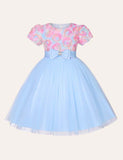 Flower Bow Party Dress - Mini Taylor