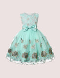 Flower Embroidered Mesh Party Dress - Mini Taylor