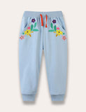 Flower Embroidered Pants - Mini Taylor