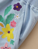 Flower Embroidered Pants - Mini Taylor