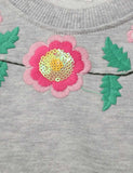 Flower Embroidered Sweatshirt - Mini Taylor