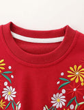 Flower Embroidered Sweatshirt - Mini Taylor