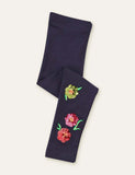 Flower Embroidery Leggings - Mini Taylor