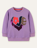 Flower Leopard Sequins Sweatshirt - Mini Taylor