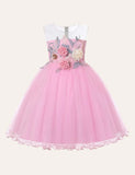Flower Mesh Party Dress - Mini Taylor