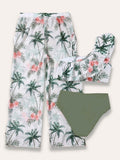 Flower Print Swimsuit Set - Mini Taylor