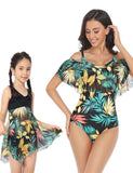 Flower Printed Tulle Family Matching Swim Suit - Mini Taylor