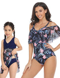 Flower Printed Tulle Family Matching Swim Suit - Mini Taylor