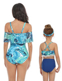 Flower Printed Tulle Family Matching Swim Suit - Mini Taylor