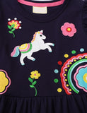 Flowers Rainbow Unicorn Dress - Mini Taylor