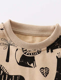 Forest Animal Printed Sweatshirt - Mini Taylor