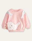 Funny Dinosaur Appliqué Sweatshirt - Mini Taylor