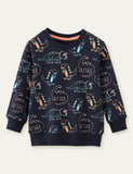 Funny Dinosaur Full Printed Sweatshirt - Mini Taylor