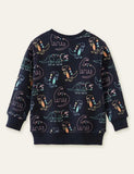 Funny Dinosaur Full Printed Sweatshirt - Mini Taylor