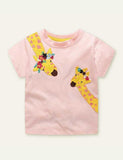 Giraffe Appliqué T-shirt - Mini Taylor