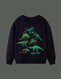 Leuchtendes Dinosaurier-Sweatshirt