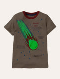 T-Shirt mit leuchtendem Stern-Print