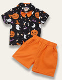 Conjunto de Camisas Infantis de Halloween