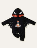 Halloween Cute Bat Pumpkin Printed Romper - Mini Berni