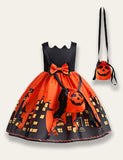 Halloween Print Dress