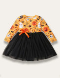 Halloween Printed Mesh Dress - Mini Berni