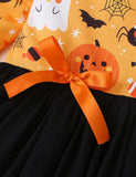 Halloween Printed Mesh Dress - Mini Berni