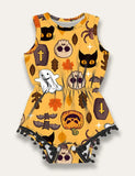Halloween Printed Romper - Mini Berni