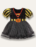 Vestido de malla de lentejuelas de Halloween