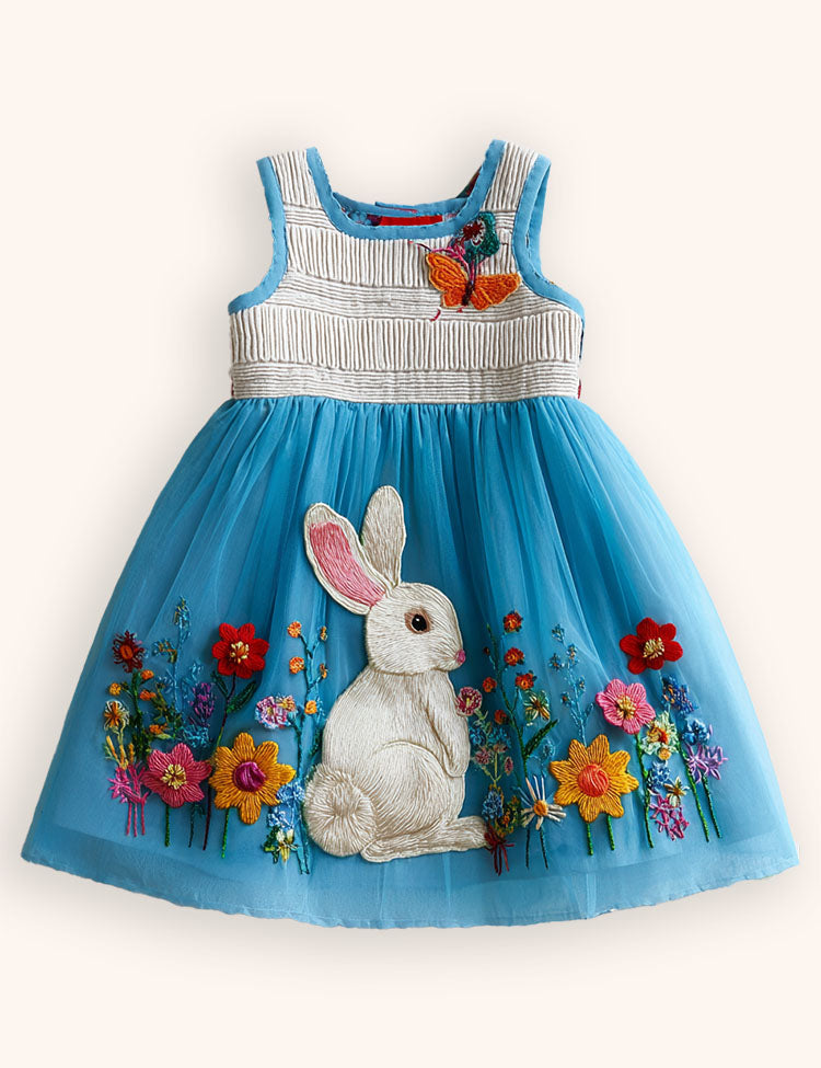 スノーフレークプリントパーティードレス