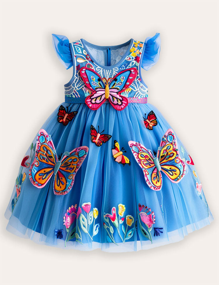 Butterfly Garden Tulle Partykleid