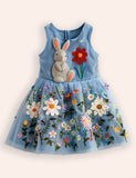 Vlindertuin tule feestjurk