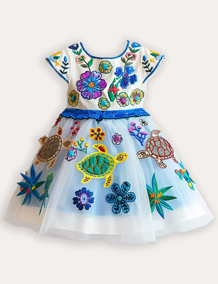Butterfly Garden Tulle Partykleid