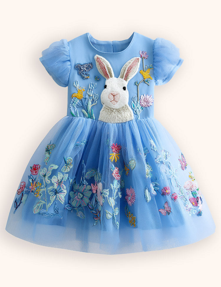 スノーフレークプリントパーティードレス