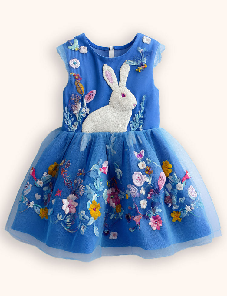 スノーフレークプリントパーティードレス