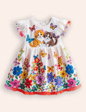 Vestido de festa de tule do jardim borboleta