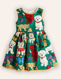 Fun Puppies Printed Sleeveless Dress