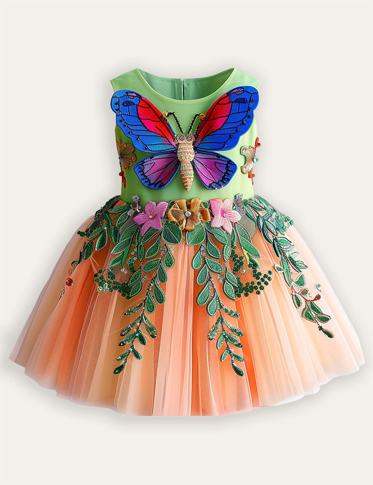 Butterfly Garden Tulle Partykleid