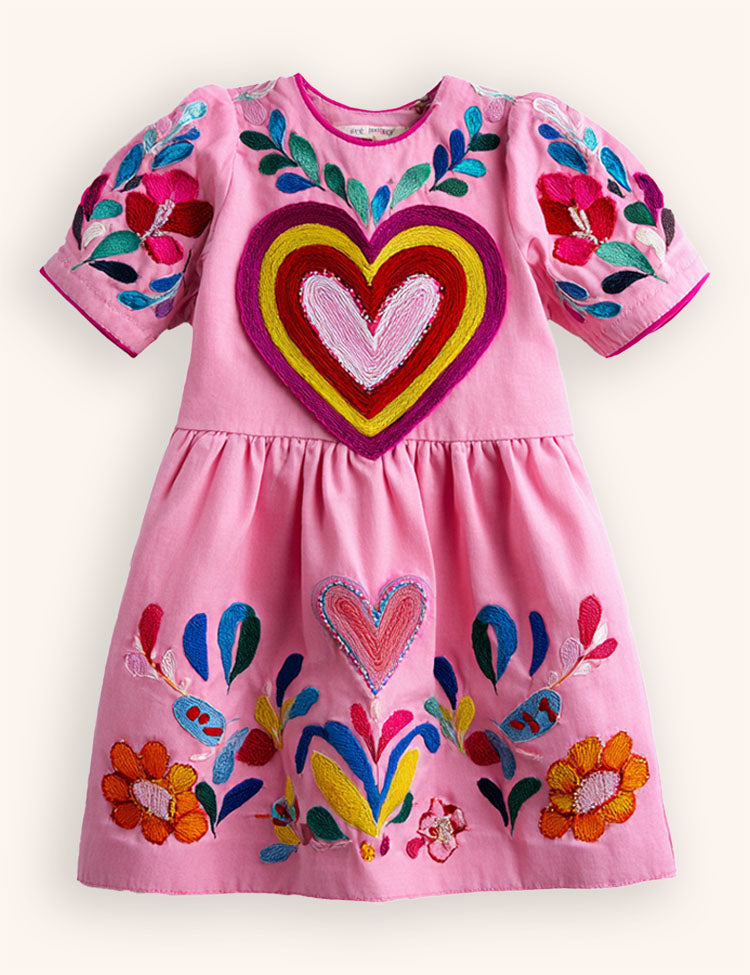 Heart Appliqué Dress