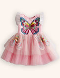 Flower Butterfly Party Tulle Dress