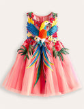 Bird Tulle Party Dress