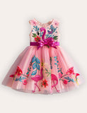 Vestido de fiesta de tul de flamenco