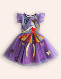 Ballet Girl Appliqué Tulle Dress