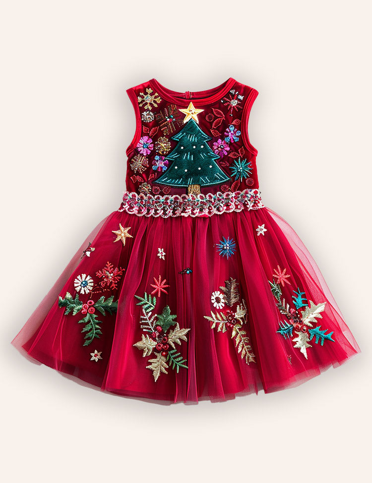 Vestido de festa de tule do jardim borboleta