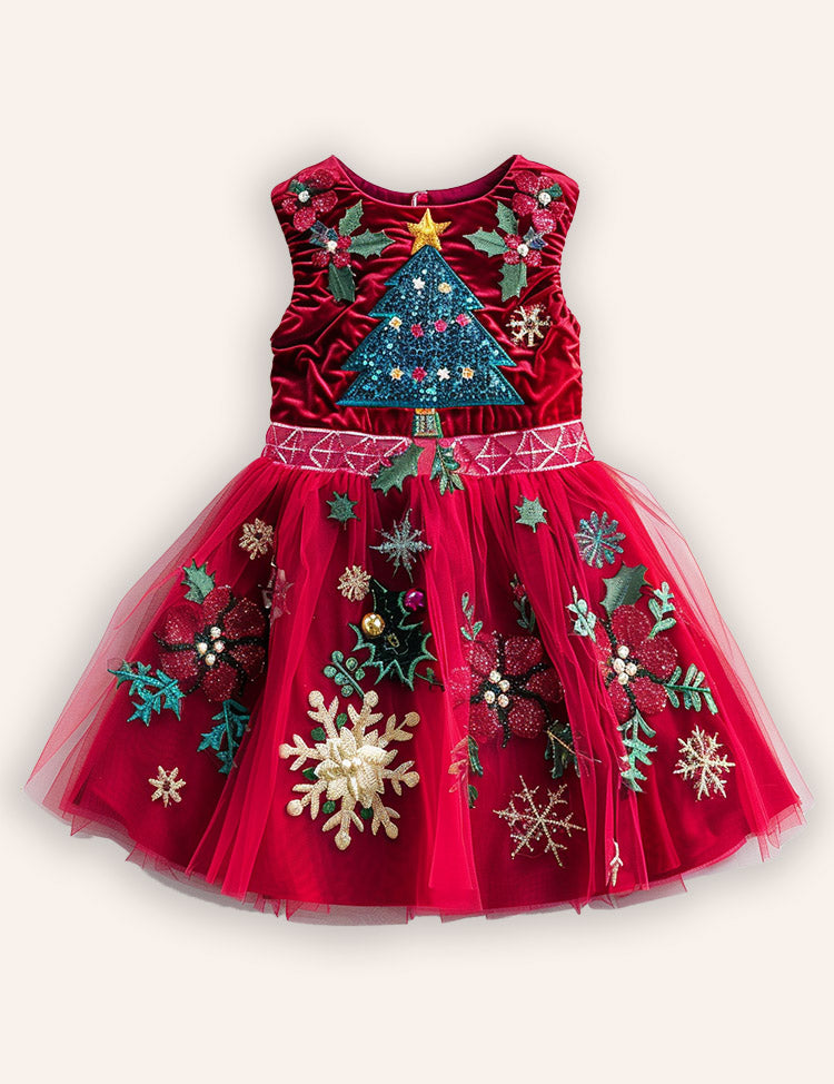 Vestido de festa de tule do jardim borboleta
