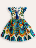 Pfauenpartykleid